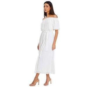 Elegant White Off-Shoulder Dress